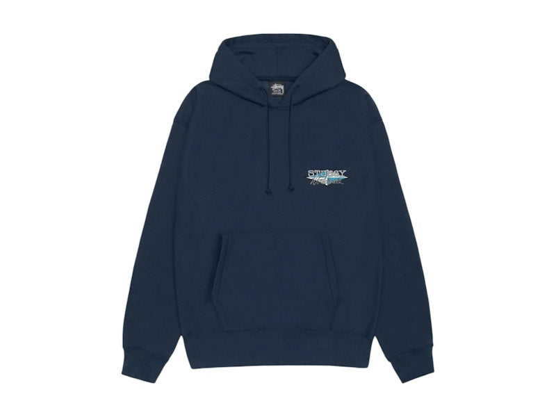 Stussy Worldwide Diamond Hoodie Navy
