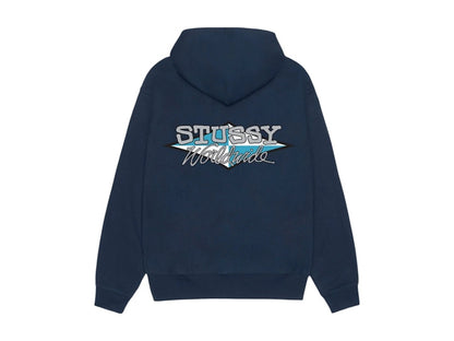 Stussy Worldwide Diamond Hoodie Navy