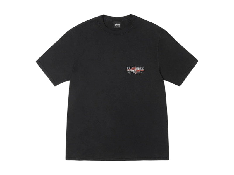 Stussy Worldwide Diamond Pigment Dyed Tee Black