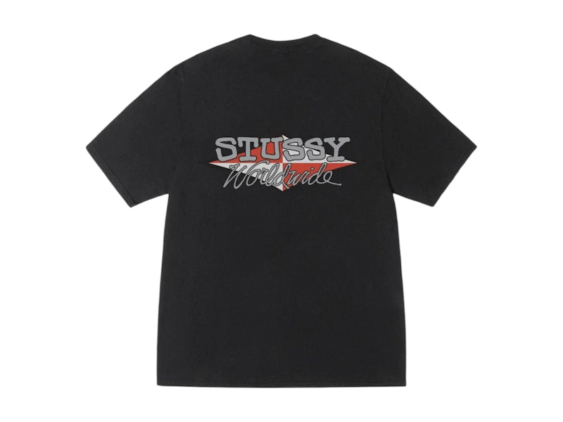 Stussy Worldwide Diamond Pigment Dyed Tee Black