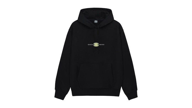 Stussy Worldwide Dot Hoodie Black