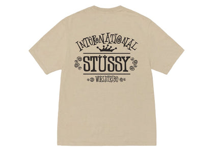 Stussy Worldwide Pigment Dyed Tee Khaki