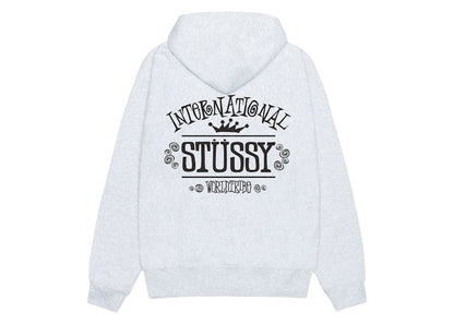 Stussy Worldwide Zip Hoodie Ash Heather