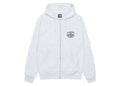 Stussy Worldwide Zip Hoodie Ash Heather