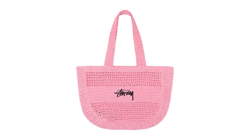 Stussy Woven Tote Bag Light Pink