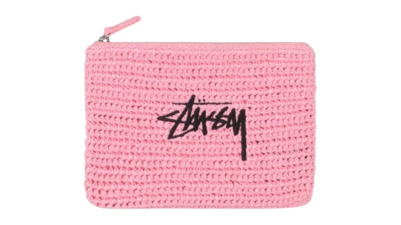 Stussy Woven Zip Pouch Light Pink
