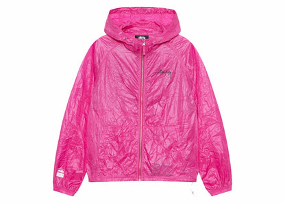Stussy Wrinkled Nylon Beach Shell Jacket Magenta