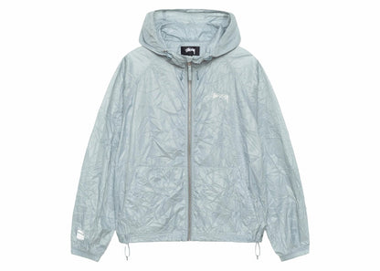 Stussy Wrinkled Nylon Beach Shell Jacket Slate