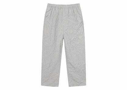 Stussy Wrinkled Stripe Beach Pant Grey
