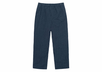 Stussy Wrinkled Stripe Beach Pant Navy