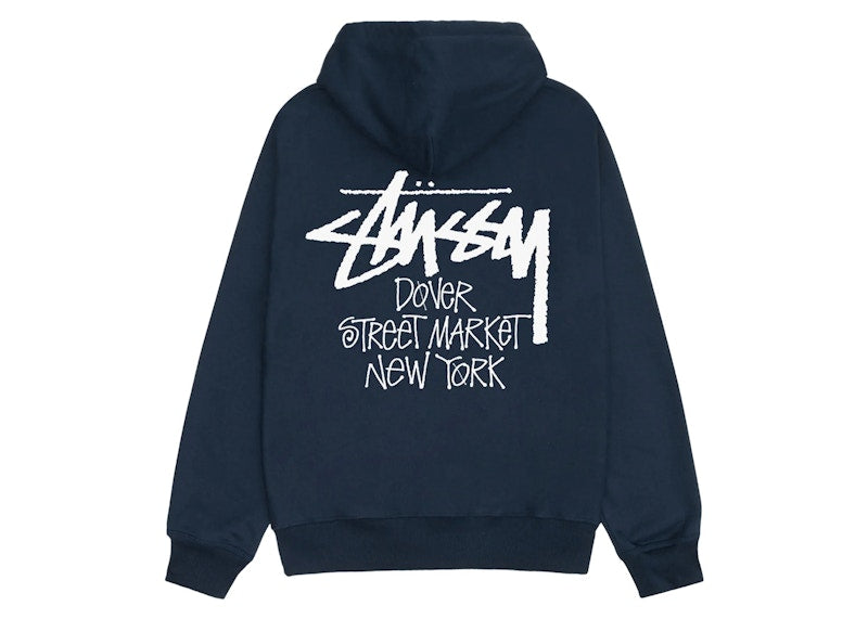 Stussy x Dover Street Market New York Zip Hoodie Navy