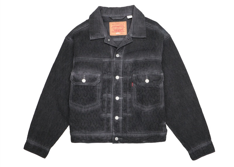 Stussy x Levi's Dyed Jacquard Jacket Black