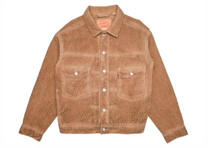 Stussy x Levi's Dyed Jacquard Jacket Brown