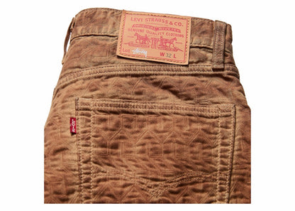 Stussy x Levi's Dyed Jacquard Jean Brown