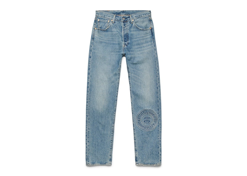 Stussy x Levi's Embossed 501 Jeans Stussy Rugged-Blue