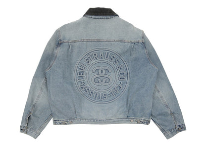 Stussy x Levi's Embossed Praglad Trucker Jacket Stussy Rugged-Blue