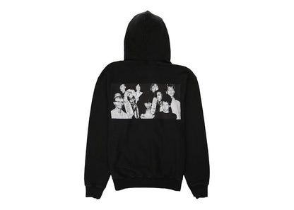 Stussy x Martine Rose Collage Pigment Dyed Hoodie Black