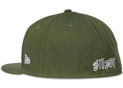 Stussy x New Era Wish You Were Here 59Fifty Fitted Cap Army