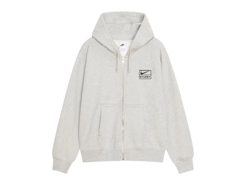 Stussy x Nike Fleece Zip Hoodie (FW25) Grey Heather (FW25)