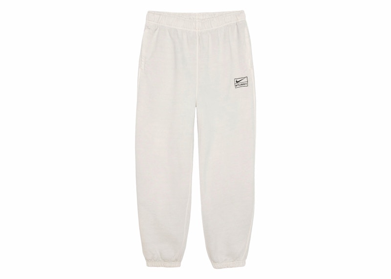 Stussy x Nike Pigment Dyed Fleece Pant Light Bone