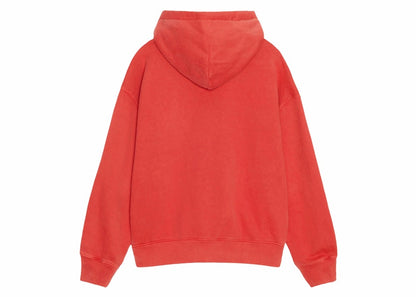 Stussy x Nike Pigment Dyed Fleece Zip Hoodie (Asia Sizing) Habanero Red