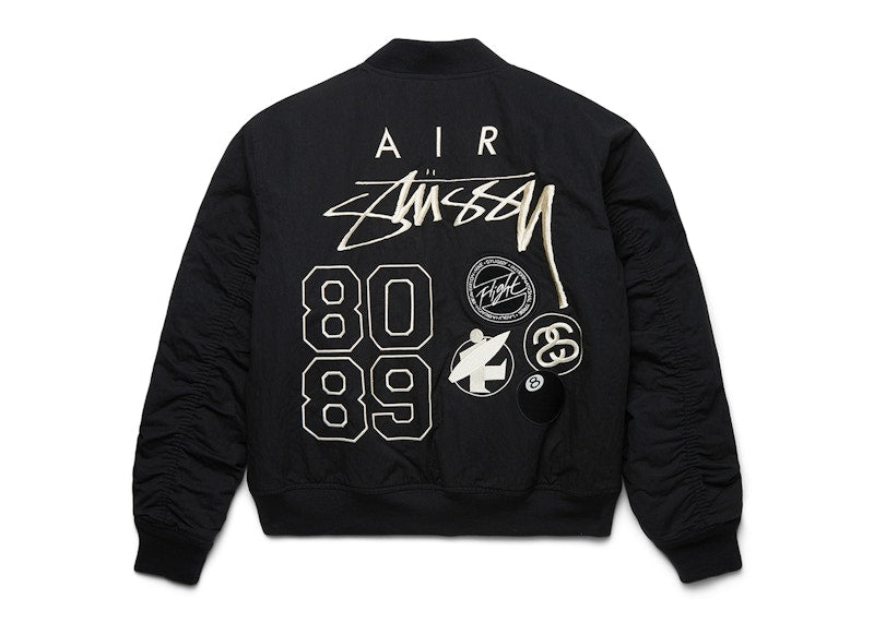 Stussy x Nike Reversible Varsity Jacket Black/Sail