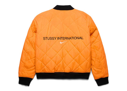 Stussy x Nike Reversible Varsity Jacket Medium Olive/Bright Mandarin