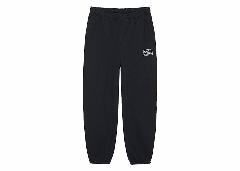 Stussy x Nike Stone Washed Fleece Pant (SS24) Black