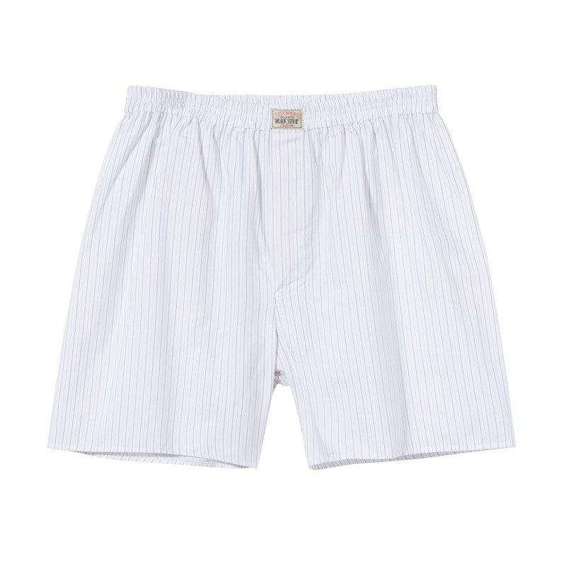 Stussy x Our Legacy Boxer Short Beige Brown Stripe