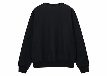 Stussy x Our Legacy Ol Collegiate Pigment Dyed Crewneck Black