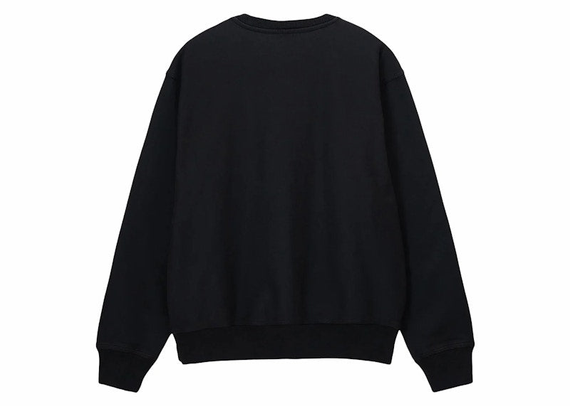 Stussy x Our Legacy Ol Collegiate Pigment Dyed Crewneck Black