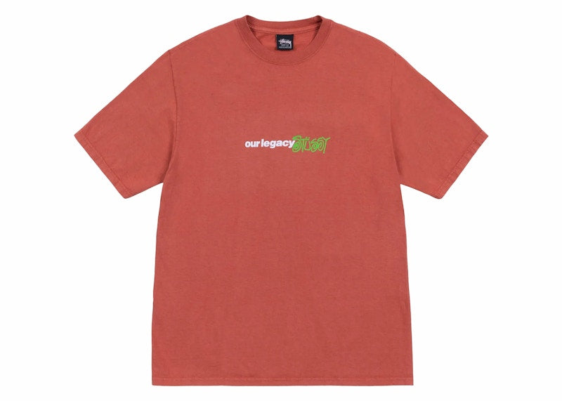 Stussy x Our Legacy Ol Sport Pigment Dyed Tee Clay
