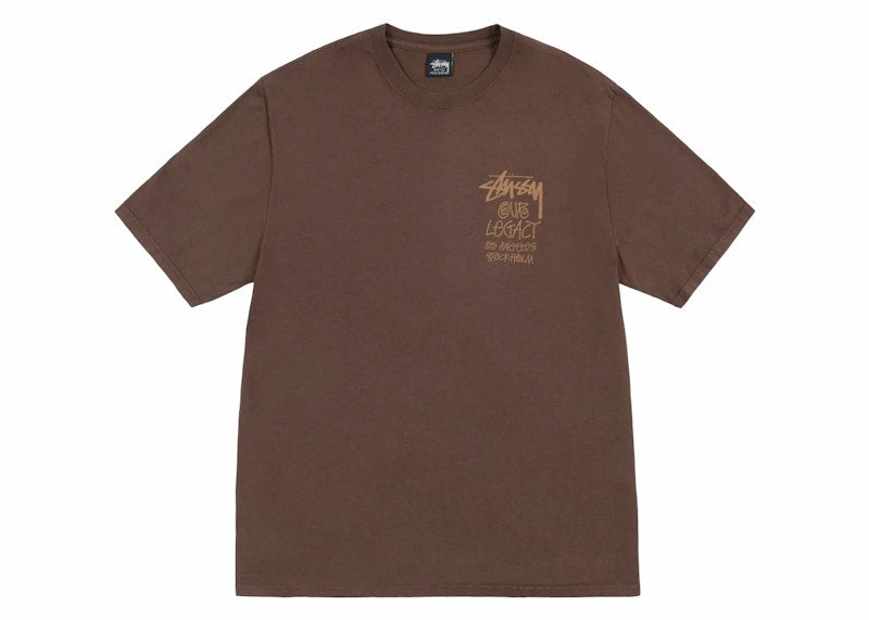 Stussy x Our Legacy Ol Surfman Pigment Dyed Tee Dark Brown