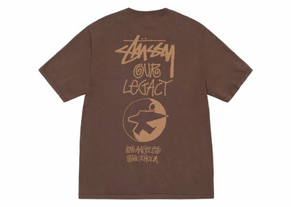 Stussy x Our Legacy Ol Surfman Pigment Dyed Tee Dark Brown