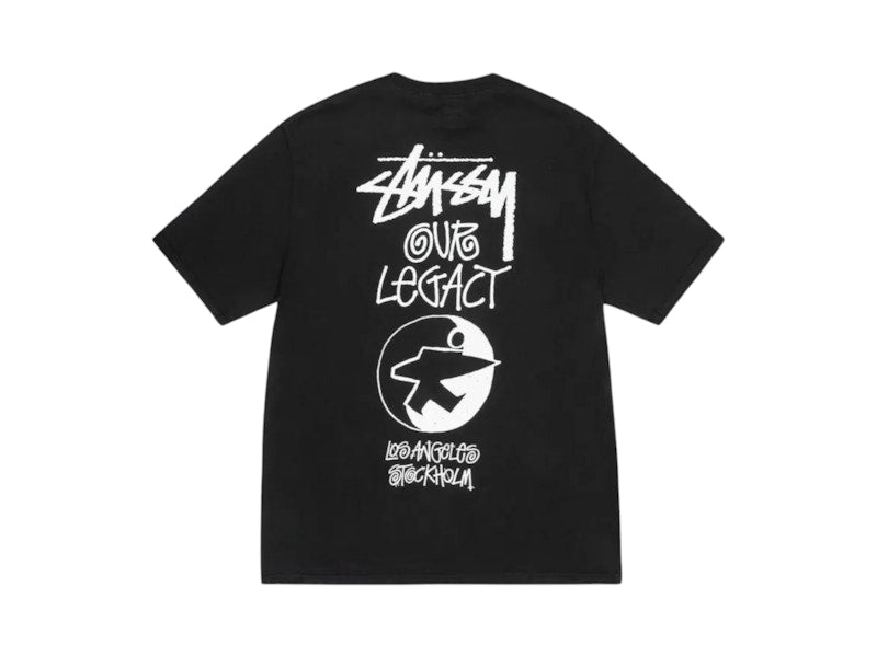 Stussy x Our Legacy Surfman Pigment Dyed Tee Black
