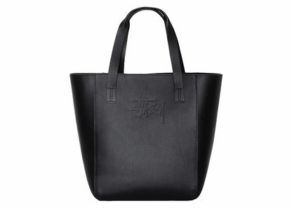 Stussy x Our Legacy Work Leather Tote Black