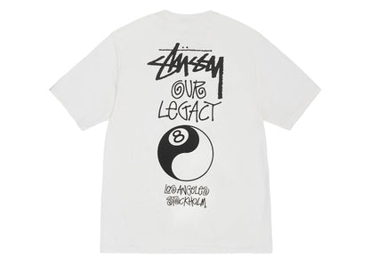 Stussy x Our Legacy Work Shop 8 Ball Yin Yang Pigment Dyed Tee Natural