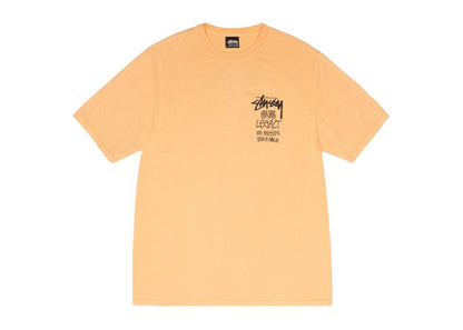 Stussy x Our Legacy Work Shop 8 Ball Yin Yang Pigment Dyed Tee Peach
