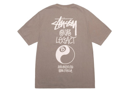 Stussy x Our Legacy Work Shop 8 Ball Yin Yang Pigment Dyed Tee Taupe