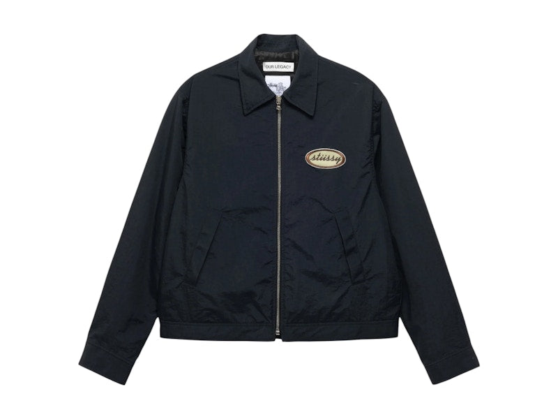 Stussy x Our Legacy Work Shop Blouson Jacket Midnight Nylon Taffeta