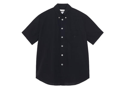 Stussy x Our Legacy Work Shop Borrowed S/S Shirt Black Clean Seersucker