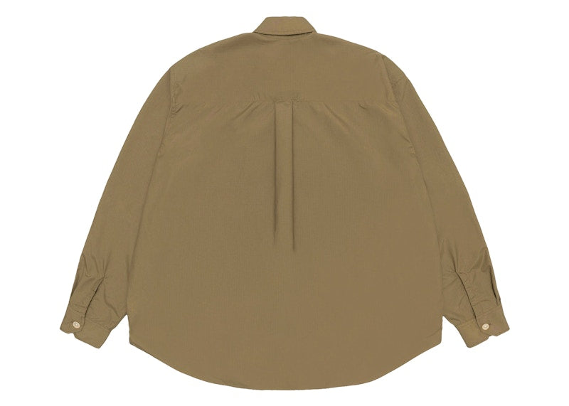 Stussy x Our Legacy Work Shop Borrowed Shirt Olive Nylon Ripstop