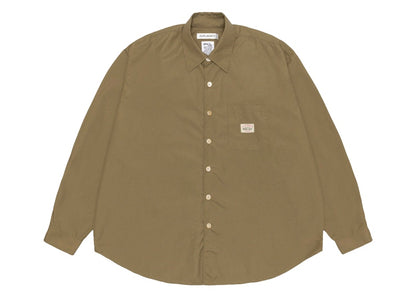 Stussy x Our Legacy Work Shop Borrowed Shirt Olive Nylon Ripstop