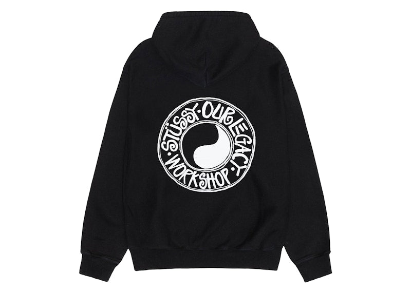 Stussy x Our Legacy Work Shop Buana Pigment Dyed Hoodie Black