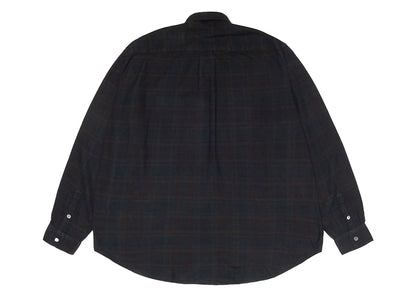 Stussy x Our Legacy Work Shop Check Shirt Overdyed Navy Check