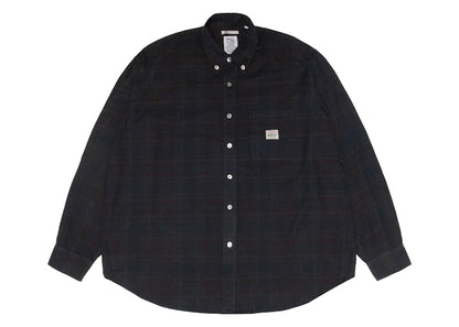 Stussy x Our Legacy Work Shop Check Shirt Overdyed Navy Check
