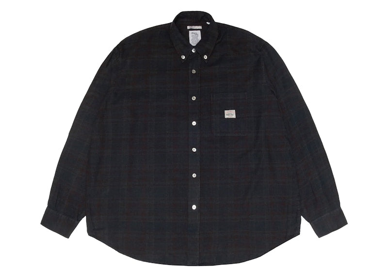 Stussy x Our Legacy Work Shop Check Shirt Overdyed Navy Check