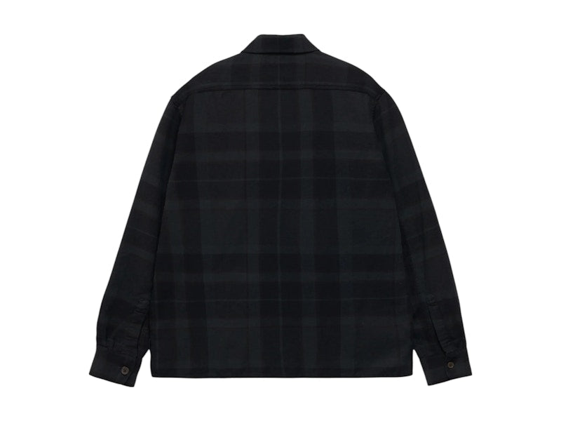 Stussy x Our Legacy Work Shop Country Shirt Overdye Black Flannel Check