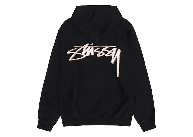 Stussy x Our Legacy Work Shop Drop Shadow Pigment Dyed Hoodie Black