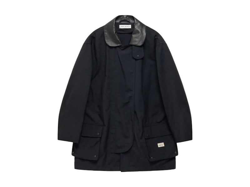 Stussy x Our Legacy Work Shop Fireman Jacket Black Nylon Cordura